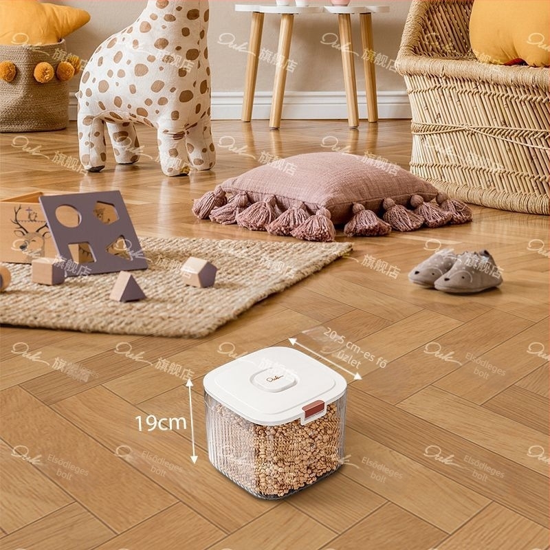 Háztartási macskaeledel-tároló vödör, fagyasztva szárított kutyaeledel-tároló vödör, lezárt vödör, macskaeledel-tároló doboz, nedvességálló tárolódoboz