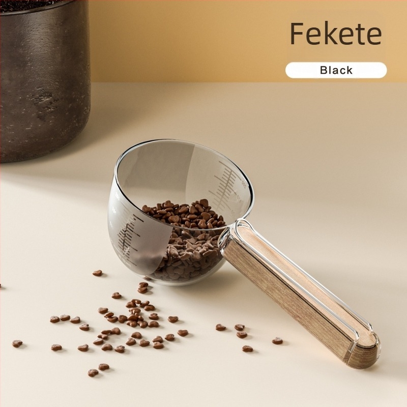 Új, fa nyéllel ellátott macskaeledel kanál macskaeledel kanál klipsszel macska- és kutyaeledel kellékek eledellapát kutyaeledel kanál kisállat kellékek