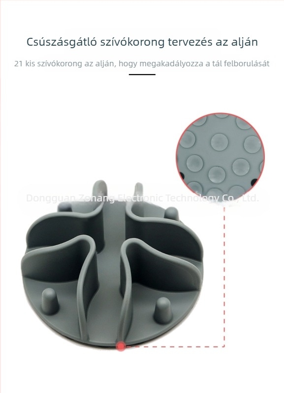 Új termék raktáron Kisállat szilikon nyalótál, tapadókorongos kutyaeledel-elválasztó szőnyeg, fulladásgátló lassú eledelű tál kisállatoknak