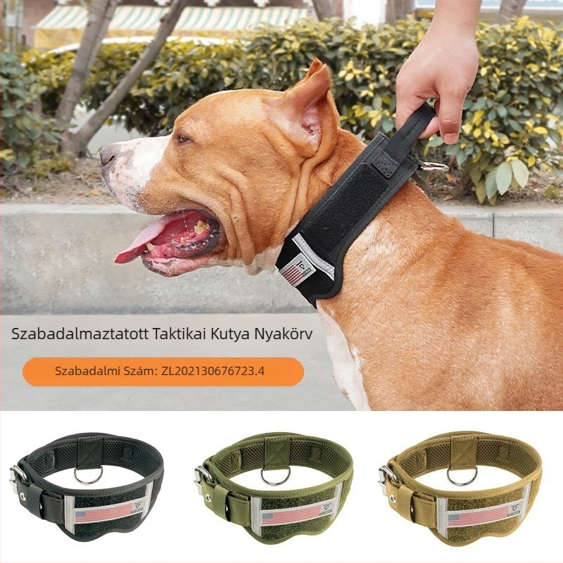 Kisállat nyakörv Kutyatermékek Kutya nyakörv nyakörv Taktikai kutyanyakörv Nejlon kutyanyakörv Nagy és közepes kutyapóráz
