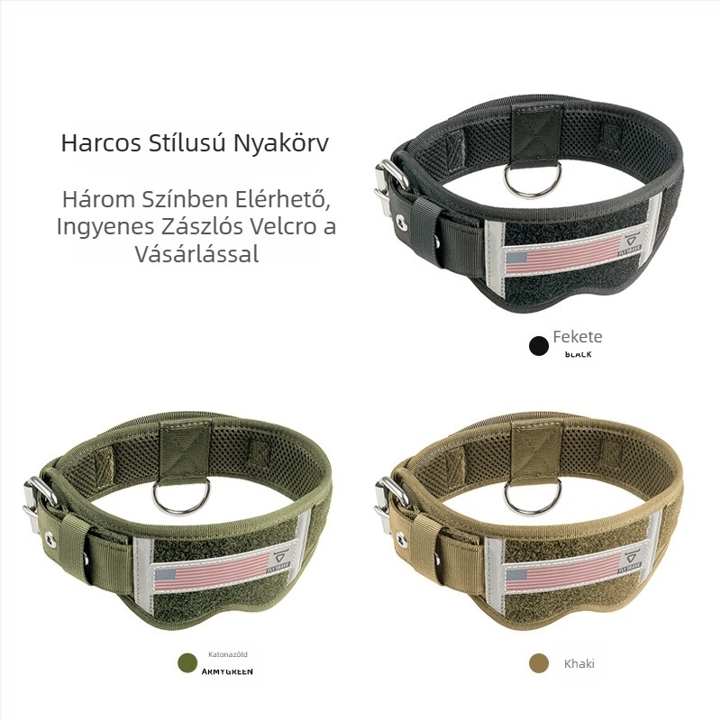 Kisállat nyakörv Kutyatermékek Kutya nyakörv nyakörv Taktikai kutyanyakörv Nejlon kutyanyakörv Nagy és közepes kutyapóráz