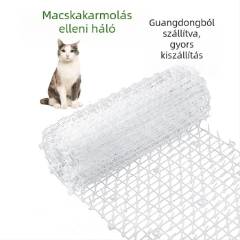 Macskavédő tekercses kültéri macskaháló virágos erkély tető műanyag szigetelő háló macskaszúrás szőnyeg hajtás macska macskaszúrás háló