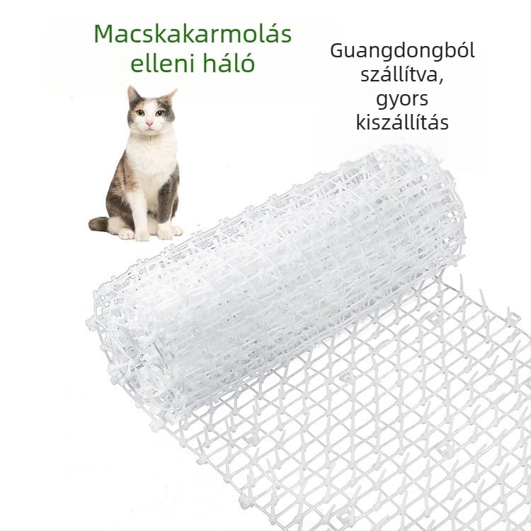 Macskavédő tekercses kültéri macskaháló virágos erkély tető műanyag szigetelő háló macskaszúrás szőnyeg hajtás macska macskaszúrás háló