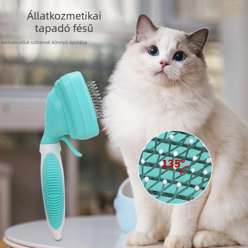 Kisállat fésűkészlet, Kutya vedlés elleni fésű, Kibontó fésű, Macska ápoló fésű, Macskaszőr eltávolító fésű, Kisállat kellékek