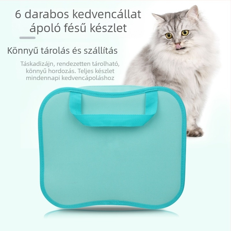 Kisállat fésűkészlet, Kutya vedlés elleni fésű, Kibontó fésű, Macska ápoló fésű, Macskaszőr eltávolító fésű, Kisállat kellékek