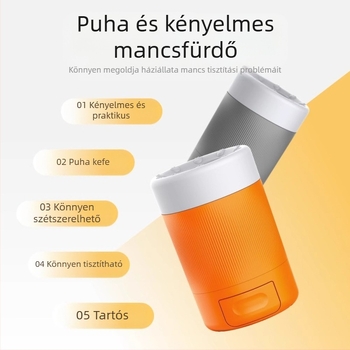 Kisállat kutya lábmosó műtárgy, nem kell törölni a lábakat, automatikus elektromos macska mancsmosó, lábmosó pohár, kölyökkutya kellékek