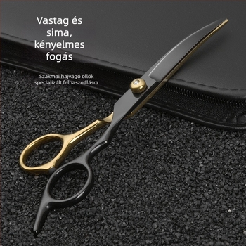 Kisállat szépségápolási kutya olló nyíróeszköz speciális szőrvágó készlet kutyaszőr ívelt olló mackó nyíró műtárgy