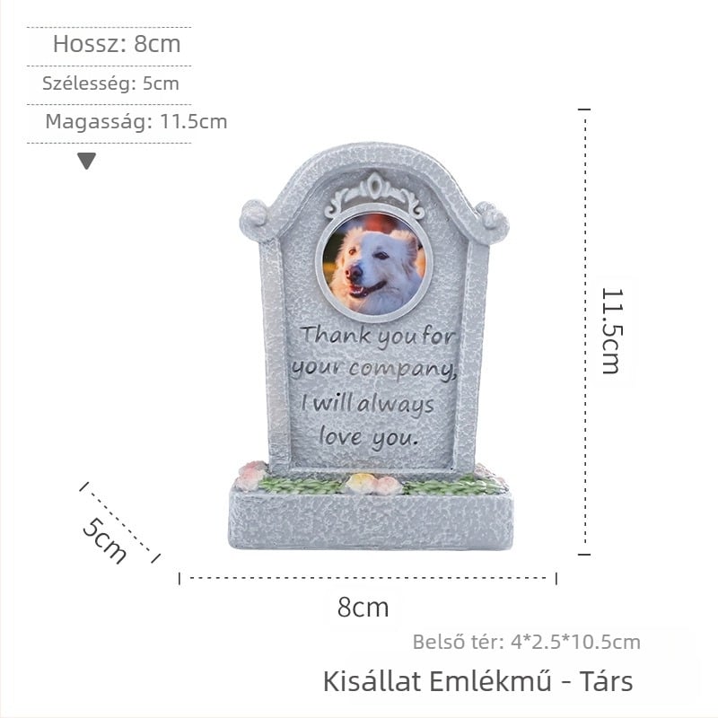 Európai stílusú, határokon átnyúló, kreatív, állati, macskák és kutyák, kültéri, kerti dekorációk, emlékmű, temetési áldozat, gyanta, kisállat, sírkő