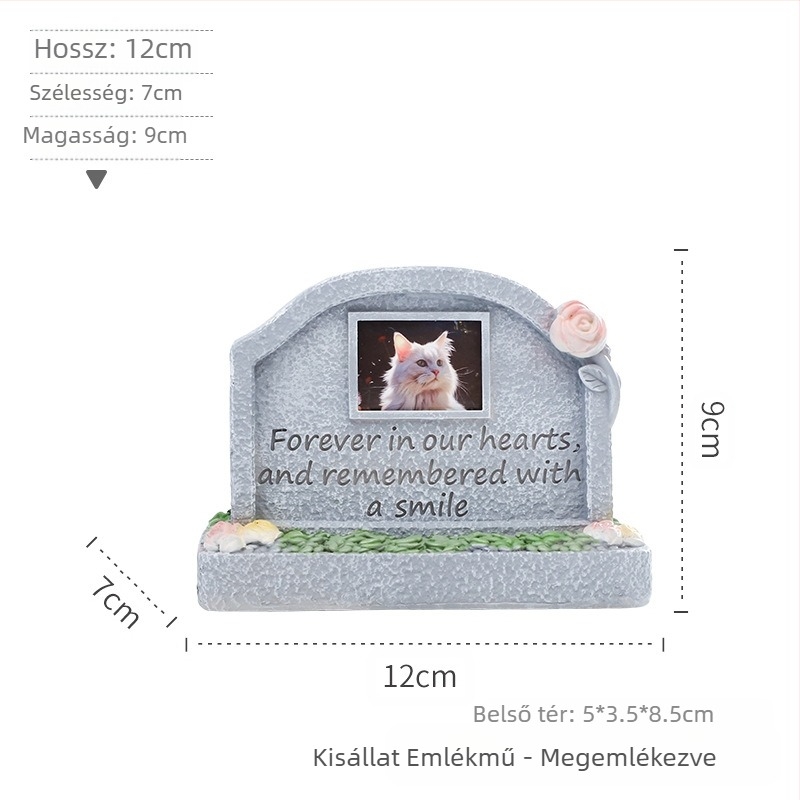 Európai stílusú, határokon átnyúló, kreatív, állati, macskák és kutyák, kültéri, kerti dekorációk, emlékmű, temetési áldozat, gyanta, kisállat, sírkő