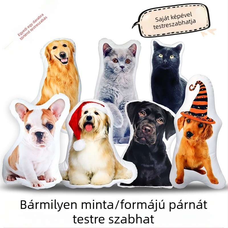 Alien DIY Buddha kis társ 3D párna szegély nélkül nyomtatható fotó fehér szél nélkül vicces homokszobor baba gyári testreszabás