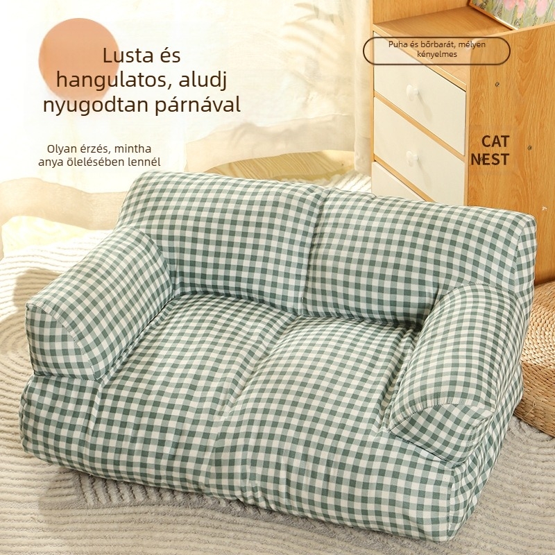 Macskafészek Four Seasons Univerzális Meleg Kennel Kisállat Kanapé Aranyos Vastagított Kisállat Párna Kutya Macska Kellékek Nagykereskedelem