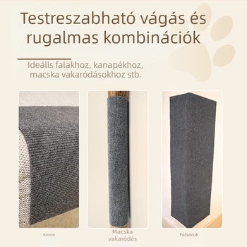 Kisállat macska mászószőnyeg kanapé karfa csiszoló karom filc öntapadós falmatricák otthon nappali hálószoba padlószőnyeg