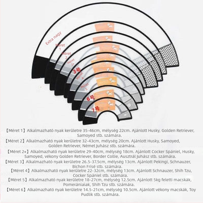 Elizabeth Circles macska-kutya nyakörv fejfedő nyalásgátló karcolásgátló és harapásgátló szégyenfolt körök Sterling rovarriasztó nyak puha körök