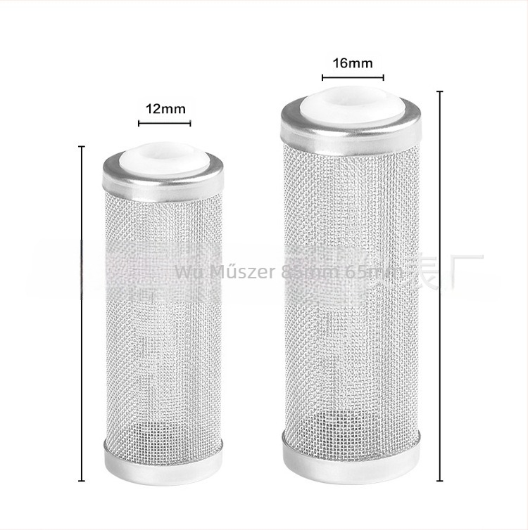 Akvárium vízbemenet rozsdamentes acél védőhüvely akvárium szűrőcső a szívónyílás szűrőképernyőjébe