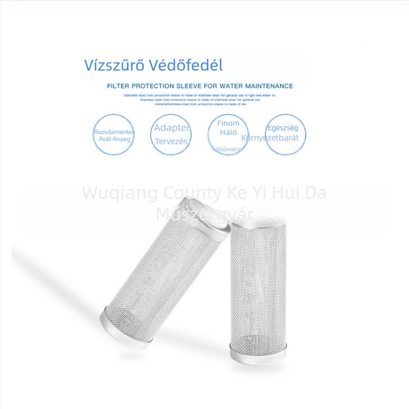 Akvárium vízbemenet rozsdamentes acél védőhüvely akvárium szűrőcső a szívónyílás szűrőképernyőjébe