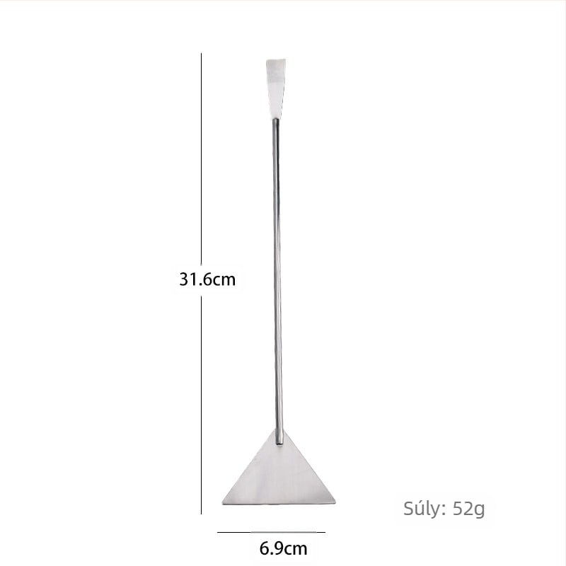 Akváriumkefe-tisztító vízi eszközök tisztítása rozsdamentes acél lapos homoklapát mohakaparó vízi alga eltávolító lapát akvárium