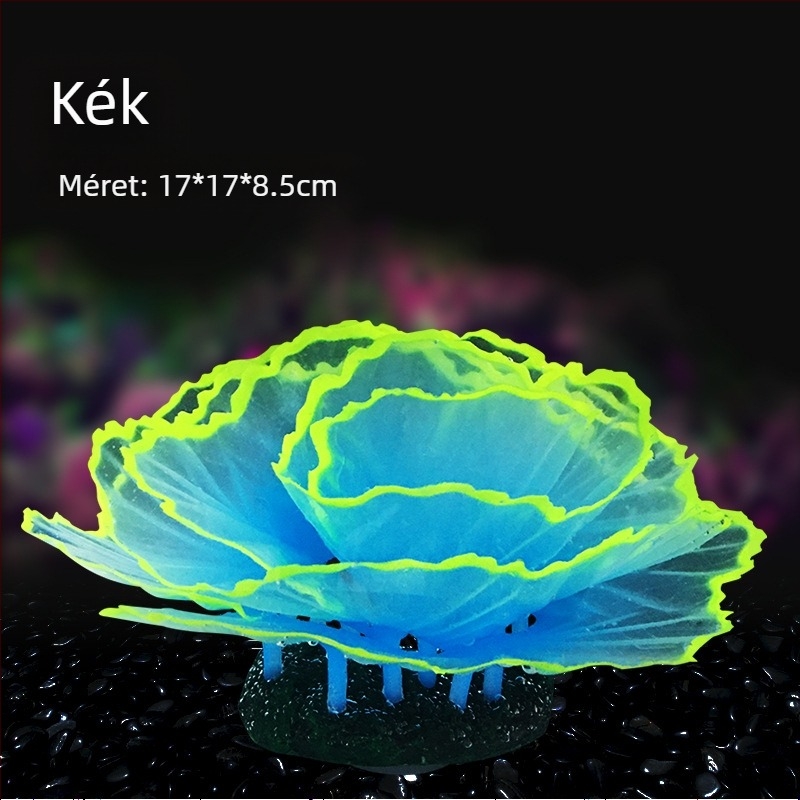 Akvárium dekorációk, díszek, akvárium, tereprendezés, korall szimuláció, saláta, korall, világító víz alatti világ, kis tájkép