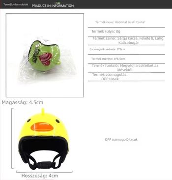 Határokon átnyúló, forró eladású csirke sisak kisállat termékek vicces biztonsági sapka csirke sapka csirke sisak védő kisállat csirke kapucni