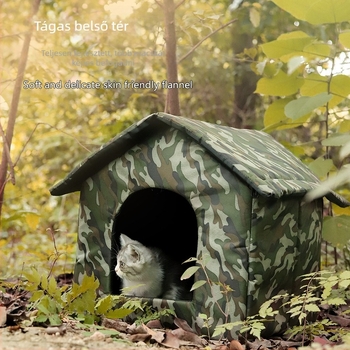 Téli macskafészkek közvetlen gyári szállítása, kültéri kóbor macska- és kutyafészkek, kivehető és mosható, egy darabból álló dropshipping, határokon átnyúló exkluzív macskafészkek