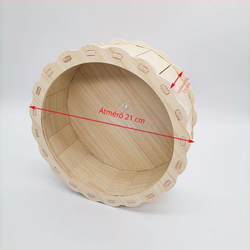 Nagykereskedelmi Amazon határokon átnyúló hörcsög kellékek arany medve játék tömörfa csendes futókerék süni futó fa görgő