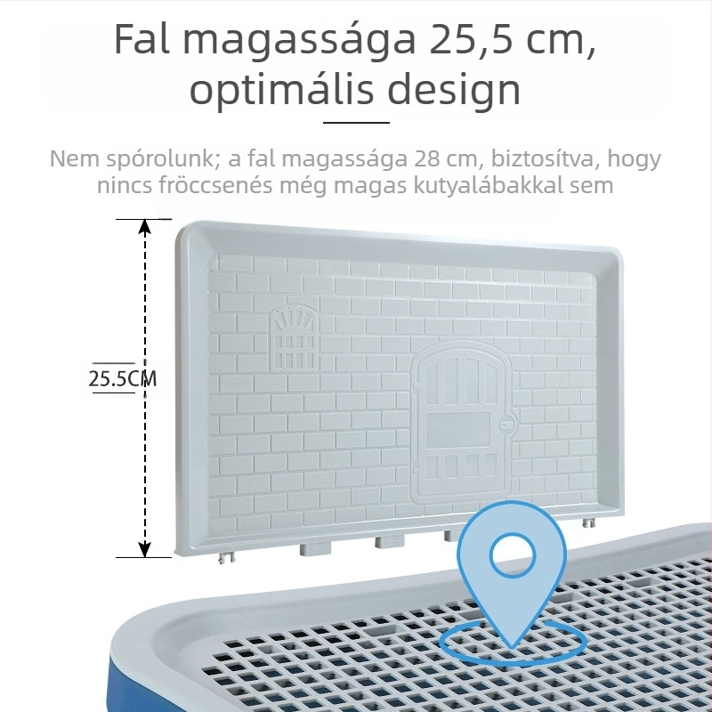 Határokon átnyúló népszerű kutyavécé kis és közepes méretű kutyák számára, extra nagy piszoár, piszoár, homoktál, kaki tárgy, kisállat-kellékek