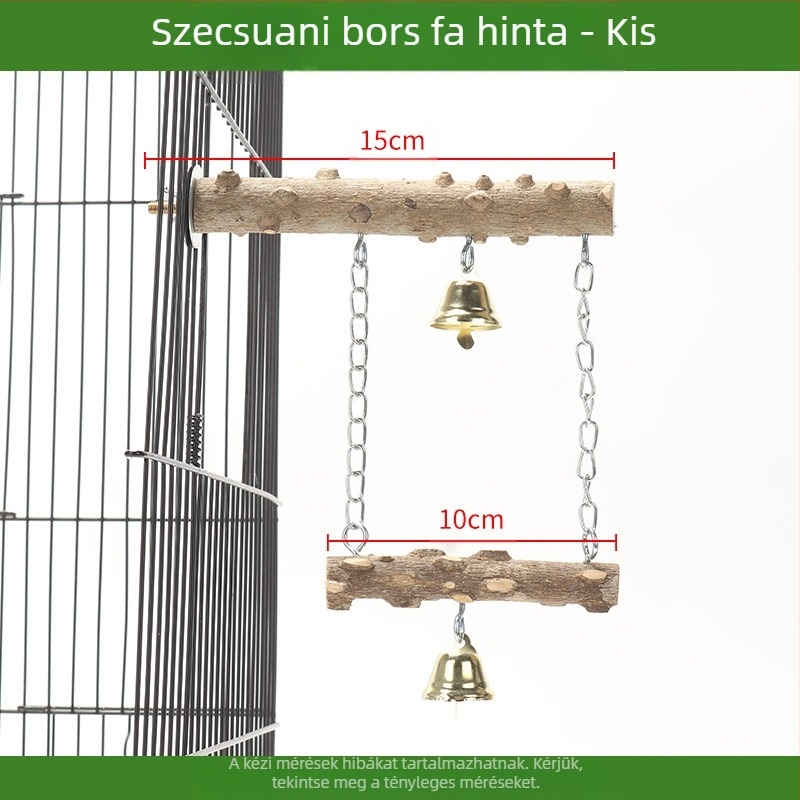 Madárjáték kiegészítők bazsarózsa papagáj xuanfeng tömörfa állomás rúdhinta karmos csiszolójáték tüskés kőrisfa hintaállomás rúd