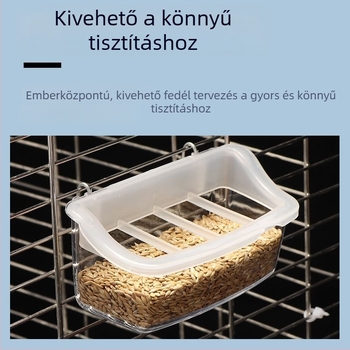 Tigrisbőr bazsarózsa papagáj uzsonnásdoboz madár kismadár fröccsenésgátló fröccsenésgátló belső függő etetőtál vályú madáretető madáretető kellékek