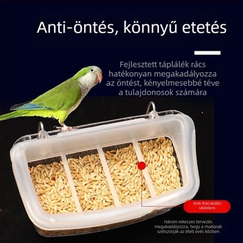 Tigrisbőr bazsarózsa papagáj uzsonnásdoboz madár kismadár fröccsenésgátló fröccsenésgátló belső függő etetőtál vályú madáretető madáretető kellékek