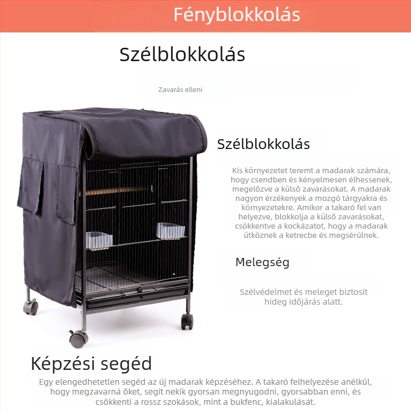 Madárkalitka takaró hőtartósító meleg téli Xuanfeng tigrisbőr kalitka takaró madártakaró takaró különleges négy évszakra