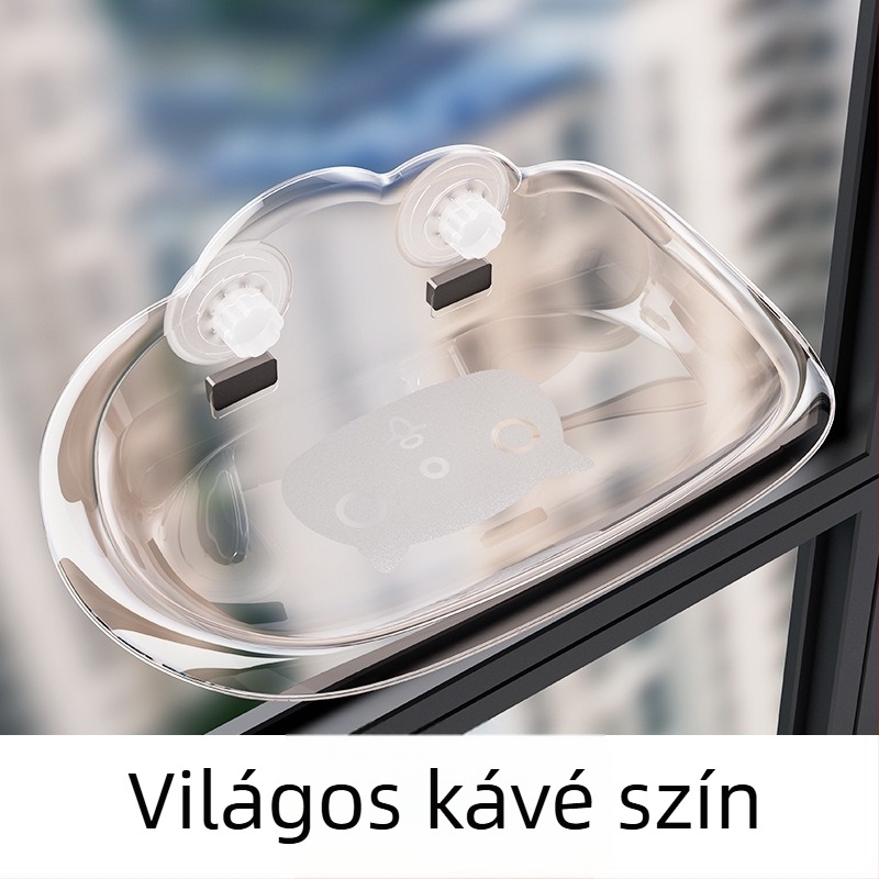 Határokon átnyúló új macska függőágy levehető és mosható tapadókorongos macska függőágy nagy teherbírású üveg szögmentes falra szerelhető macskafészek