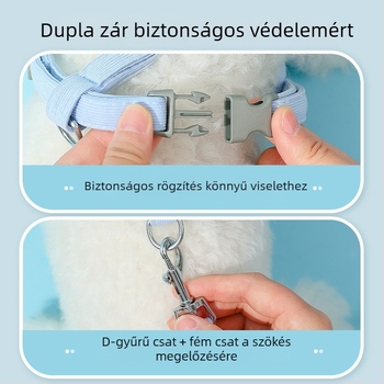 Új, kutyavirág alakú, kötéllel ellátott mellény, medvekötött mellkaspánt, kisállat-mellkaspánt, kisállat-kellékek nagykereskedelme