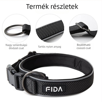 Nejlon fényvisszaverő kisállat nyakörv kutya nyakörv kötélpánt Feida Amazon népszerű kutya nyakörv nagykereskedelmi nyakörv