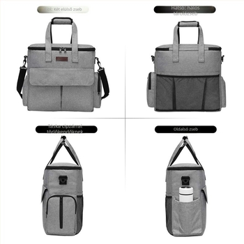 Kültéri kempingezéshez nagy kapacitású autós kisállat kutyaeledel táska multifunkcionális táska kutyaeledel játékok és egyéb tároló táska szett