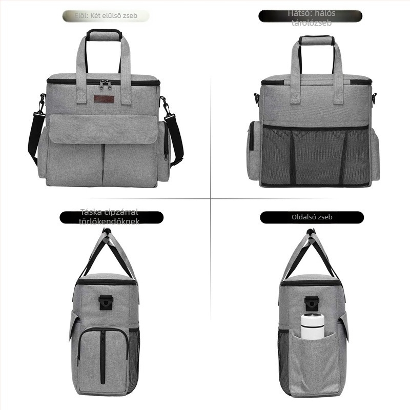 Kültéri kempingezéshez nagy kapacitású autós kisállat kutyaeledel táska multifunkcionális táska kutyaeledel játékok és egyéb tároló táska szett