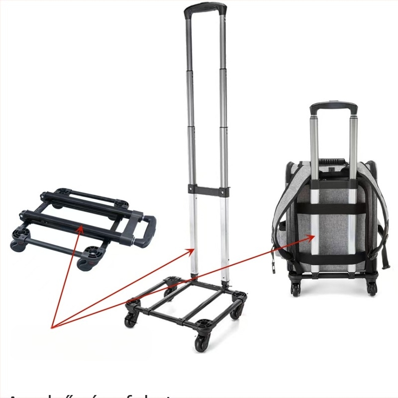 Kisállat gurulós tok hátizsák kimenő hordozható macskatáska kutyatáska nyári lélegző nagy kapacitású bővülő kisállat táska