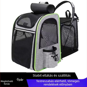 Határokon átnyúló kisállattáska, vállra akasztható macskatáska, lélegző, összecsukható, bővíthető kutyahátizsák, nagy kapacitású, gyári kisállattáska