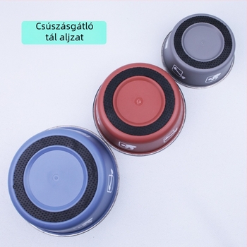 Gyárilag közvetlen rozsdamentes acél macska- és kutyamintás univerzális kisállattál, csúszásmentes, ütésálló, esésálló etetőtál, ehető minőségű rizstál