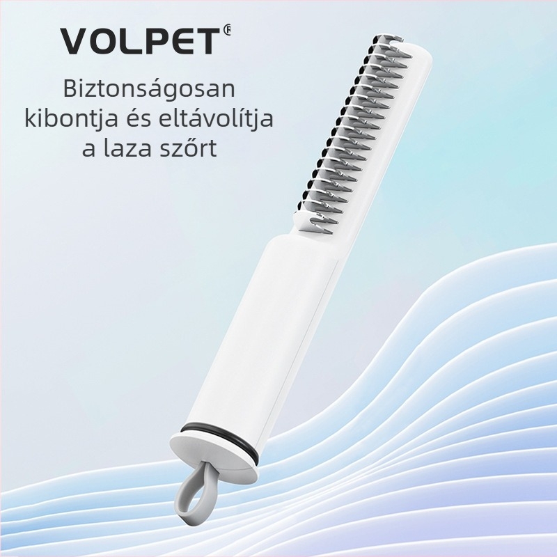 Kisállat kigubancolódást gátló fésű kis mackóknak és golden retriever kutyáknak, macska vedlési fésű raktáron a kihullott szőr eltávolításához