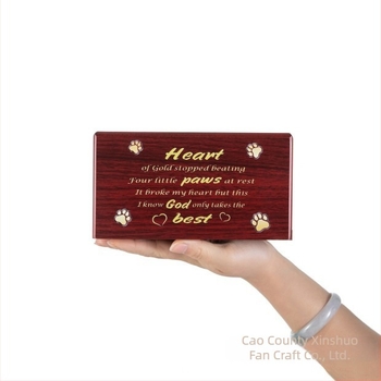 Foltos egyenes hajú fa kisállat curns fadoboz nyomtatható logóval fa lepattintható állati curns