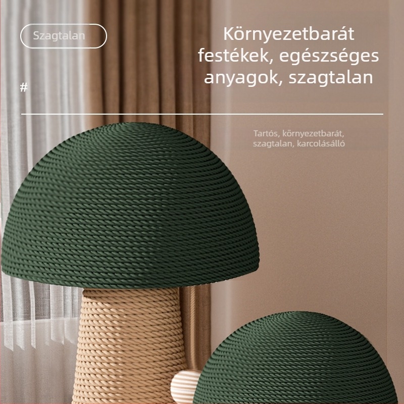 Macska kaparódeszka kopásálló, kipattogzásmentes karomoszlop függőleges szizál karcálló macskajáték önkiegyenesítő macska mászóállvány integrált