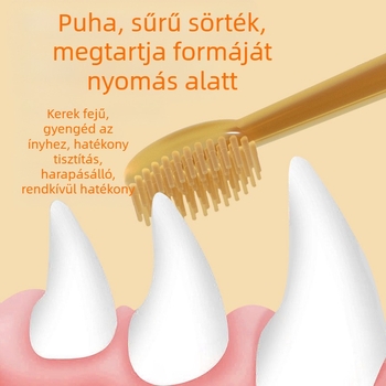 Szilikon macskafogkefe, kutyafogkefe készlet, kisállat fogkefe műtárgy, macskafogtisztító termékek kő nagykereskedelemhez
