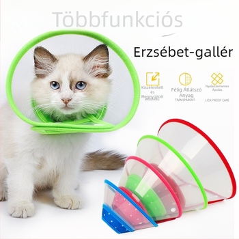 raktáron Harapásgátló védőhuzat Színes puha szélű Elizabeth gyűrű Szépségápolási huzat Posztoperatív védőharapásgátló gyűrű háziállatoknak