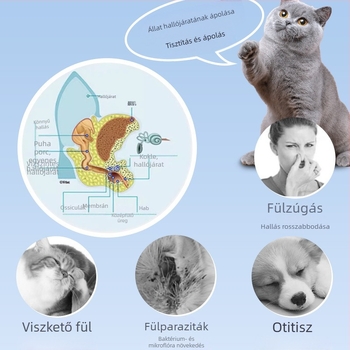 Nyitott Yan kisállat fültisztító vattapálca fültisztítás vattapálcika kisállat vattapálcika macskáknak és kutyáknak