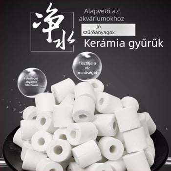 Akvárium kerámia gyűrűs akvárium szűrőanyag légzőgyűrűs szűrő kerámia gyűrűs szűrőanyag