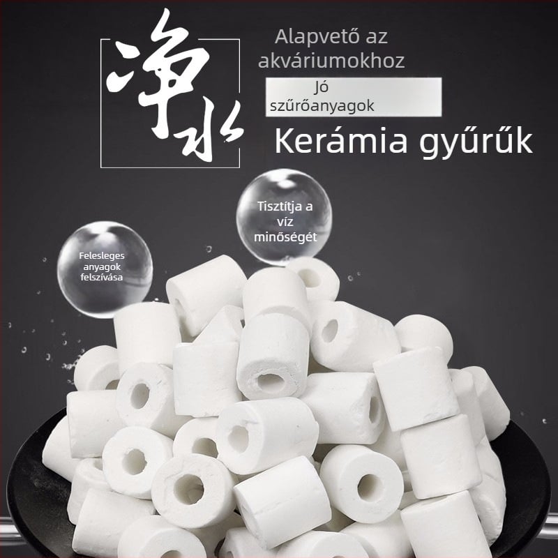 Akvárium kerámia gyűrűs akvárium szűrőanyag légzőgyűrűs szűrő kerámia gyűrűs szűrőanyag
