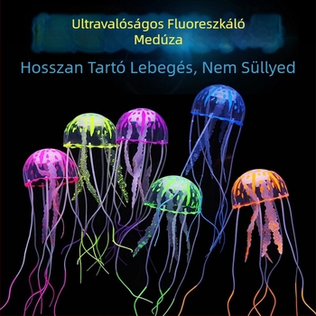 Akvárium szimuláció medúza tereprendezési dekorációk nagy, közepes és kis világító medúza akvárium tereprendezés gyártók vásárlása