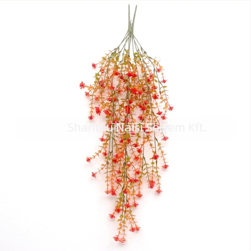 Határokon átnyúló szimuláció zöld növény fali dekoráció eukaliptusz kamélia szőlő eukaliptusz levél rattan függő virágdekoráció