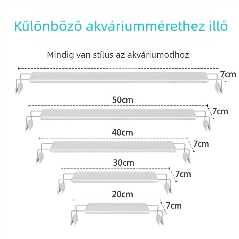 Akvárium energiatakarékos lámpa LED speciális világítás akvárium tereprendezés vízfüves lámpa cseppálló víz kis akvárium keretlámpa