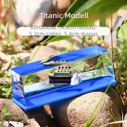 Kis piros könyv népszerű, ugyanolyan stílusú круизhajó folyadékkal sodródó üveg asztali dekoráció Titanic születésnapi ajándék díszdobozban