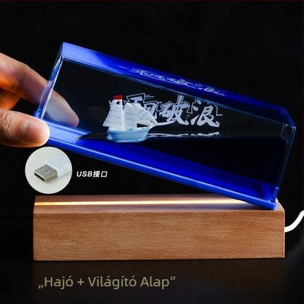 Kis piros könyv népszerű, ugyanolyan stílusú круизhajó folyadékkal sodródó üveg asztali dekoráció Titanic születésnapi ajándék díszdobozban